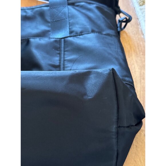 GOGO Large Black Nylon Tote Bag Water Resistant Crossbody Paige Carryall Bag - Picture 3 of 7